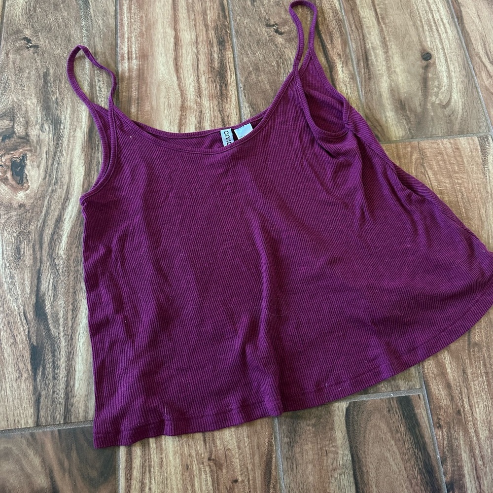 H&M pink Flowy Tank Top